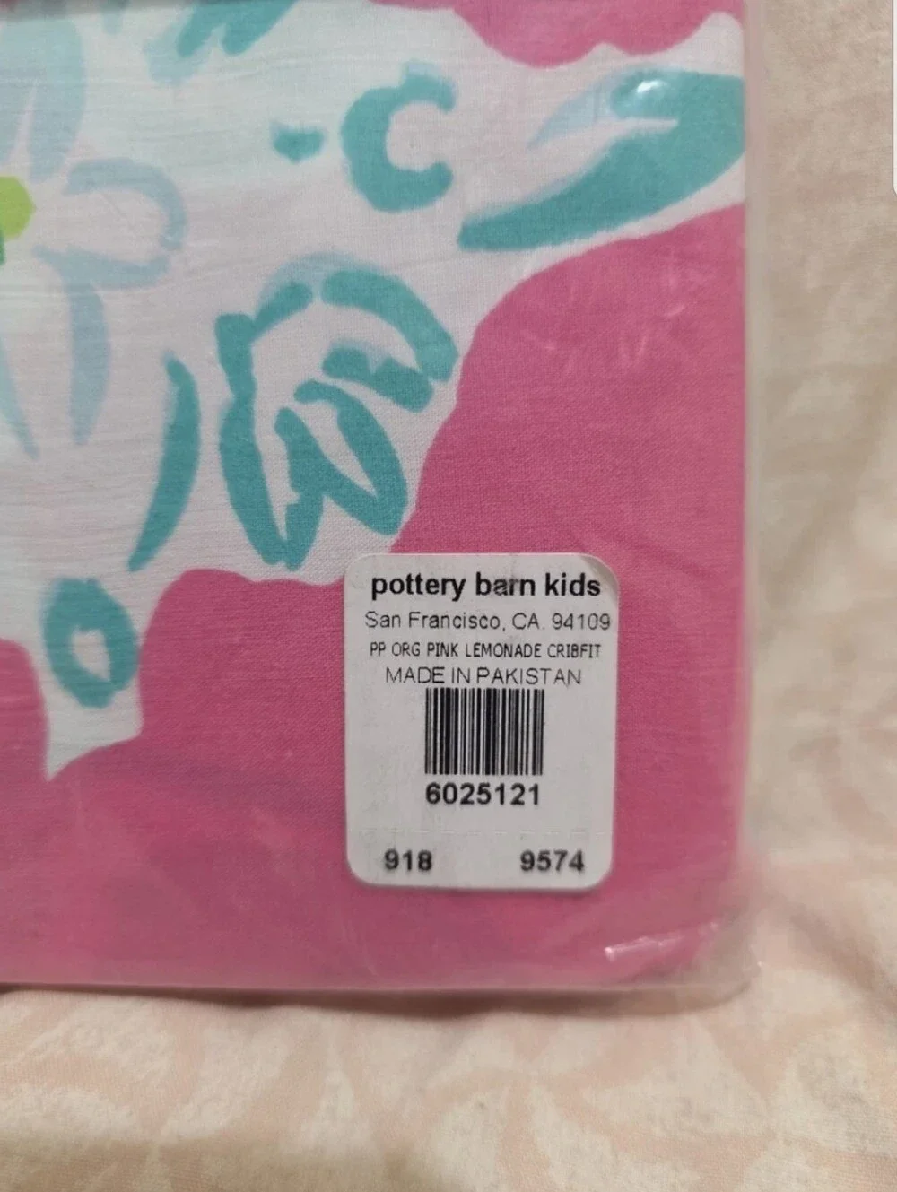 Pottery Barn bright pink